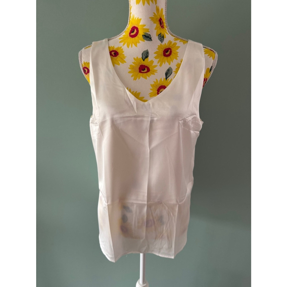 Women's Ekouaer Tank Top, White, Size L - Picture 1 of 5